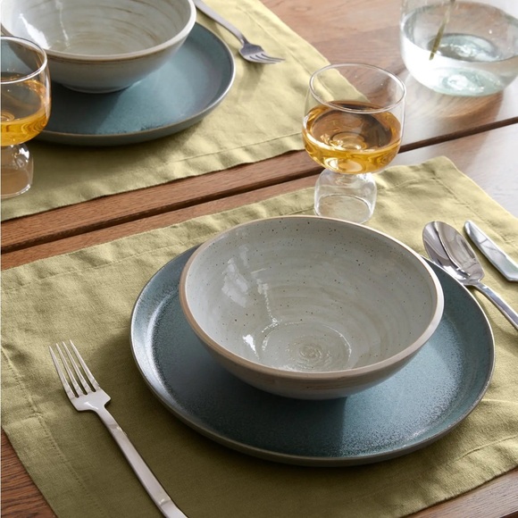 LINGE PARTICULIER TABLE-MAT 100% LINEN 
IN OLIVE Color made in FRANCE - Picture 4 of 11